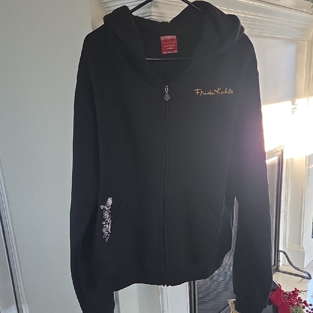 Frida Kaglo Black Hoodie Jacket